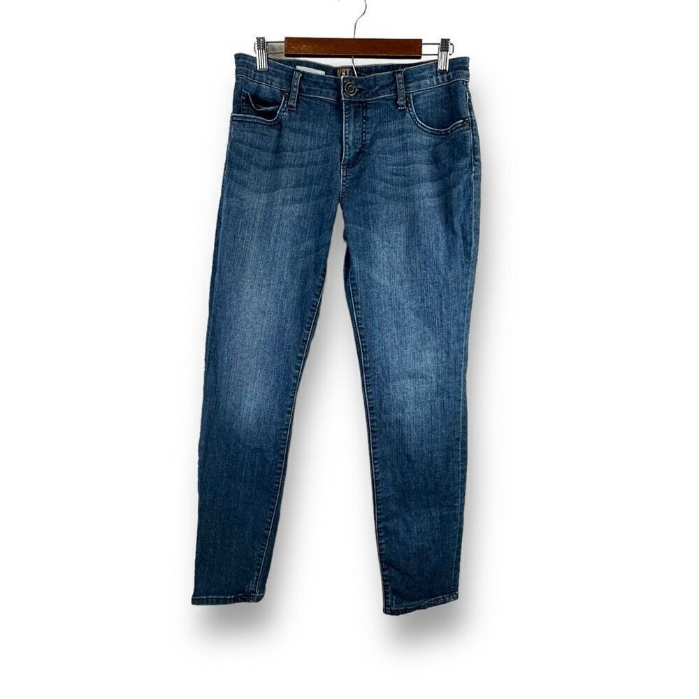 Kut From The Kloth Women's 8 Katy Boyfriend Jean Medium Blue Wash‎ Denim Classic